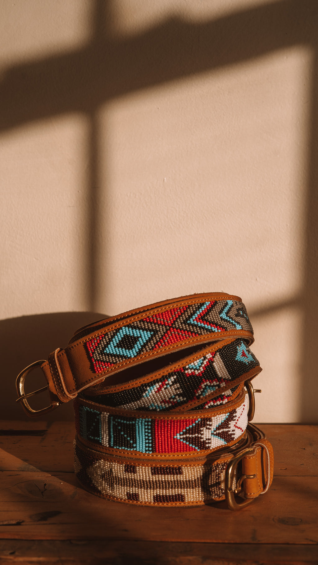 Beaded Pattern Belts