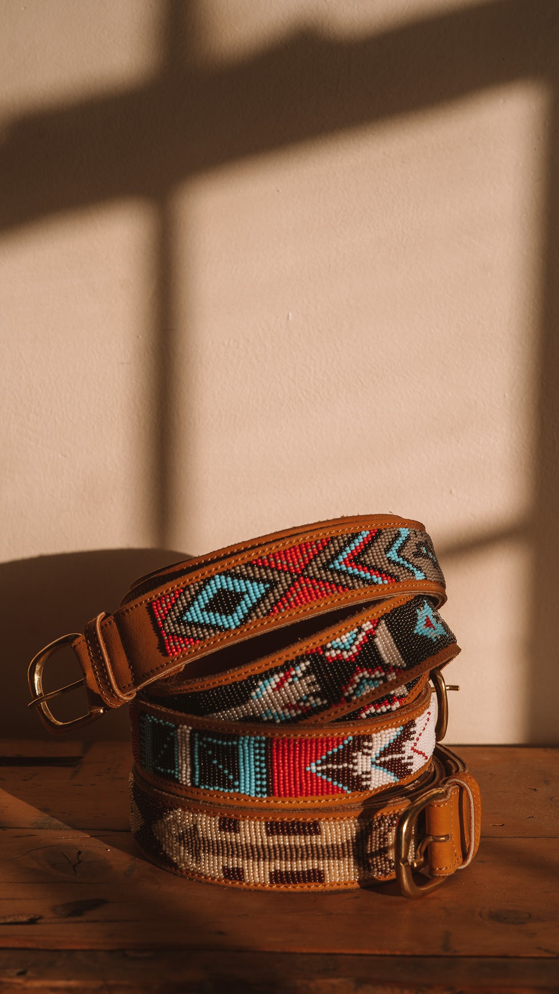 Beaded Pattern Belts