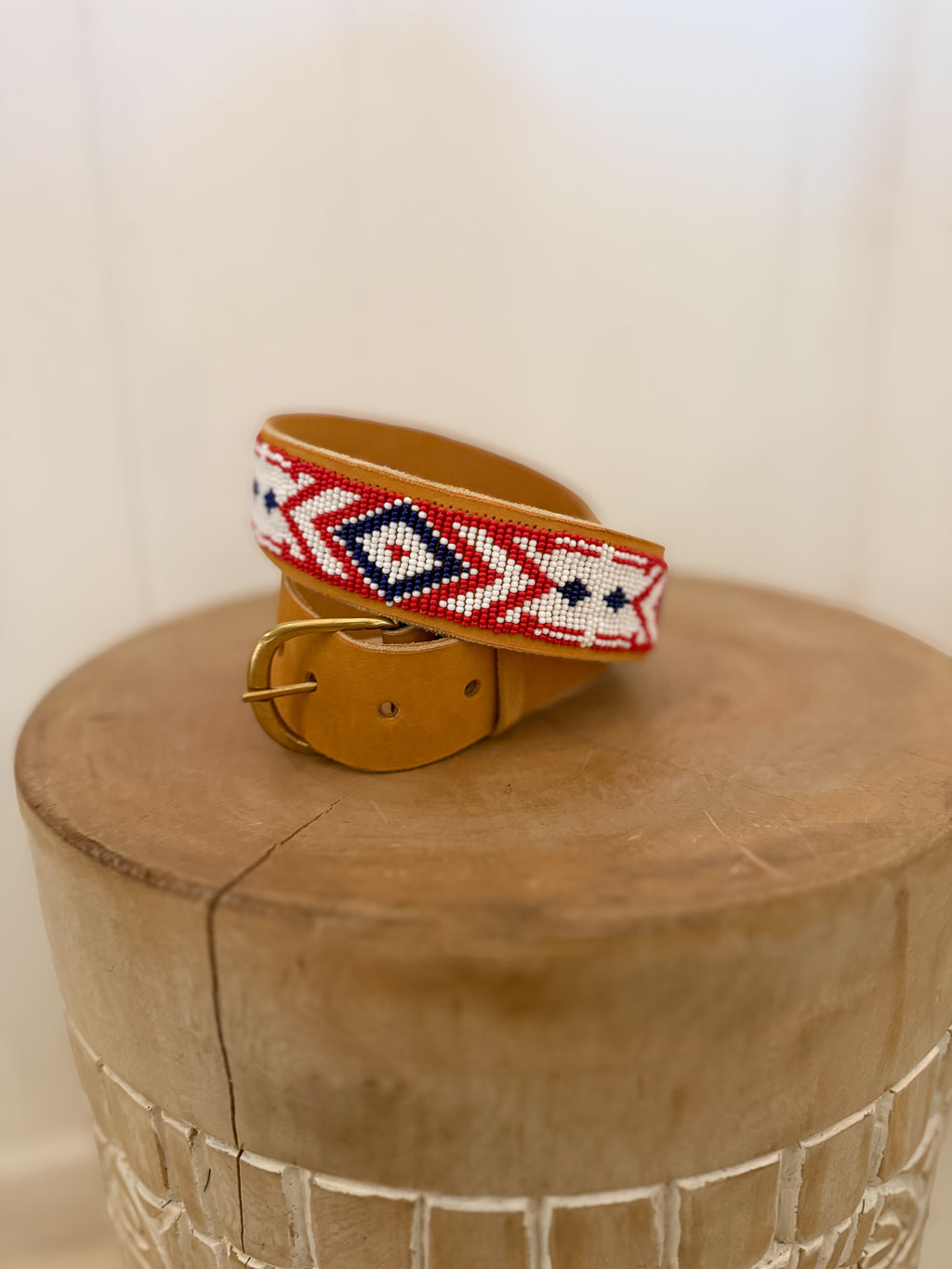 Beaded Pattern Belts