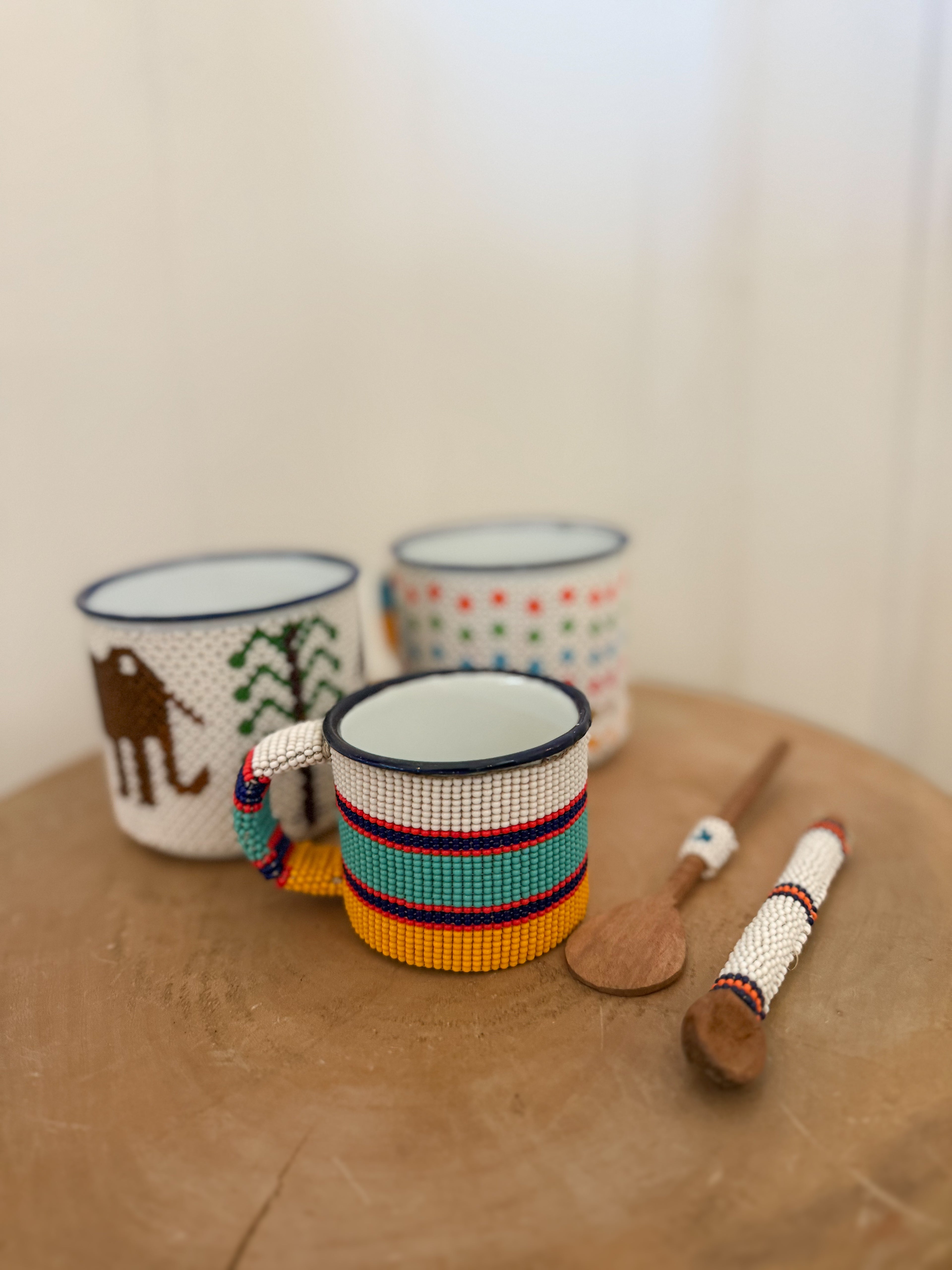 Beaded Mugs