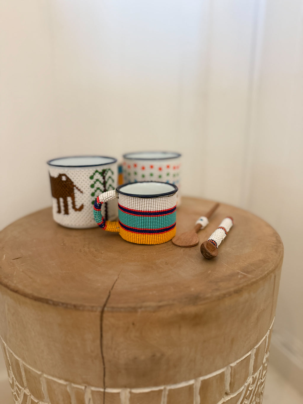 Beaded Mugs